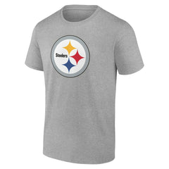 Pittsburgh Steelers Big & Tall Team Authentic Custom T-Shirt Gray | NFL