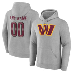 Washington Commanders Big & Tall Team Authentic Custom Hoodie Gray | NFL