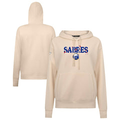 Buffalo Sabres Levelwear Women's Festive Holiday Adorn Hoodie - Khaki - NHL