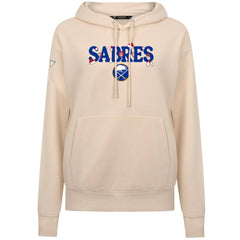 Buffalo Sabres Levelwear Women's Festive Holiday Adorn Hoodie - Khaki - NHL