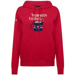 Washington Capitals Levelwear Women's Mellow Holiday Adorn Hoodie - Red - NHL