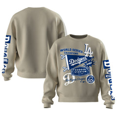 Los Angeles Dodgers Fanatics Women's 2025 World Series Champions Pennant Spirit Jersey Fleece Sweatshirt - MLB