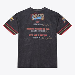 Philadelphia 76ers Hardwood Classics Originals Collection 2000-2001 Team Roster T-Shirt Black - NBA