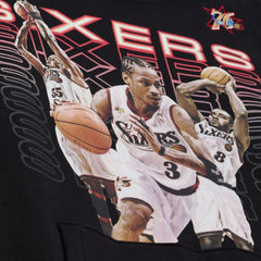 Philadelphia 76ers Hardwood Classics Originals Collection 2000-2001 Team Roster Fleece Hoodie Black - NBA