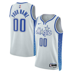 Orlando Magic Unisex 2025/26 City Edition Swingman Custom Jersey Silver - NBA