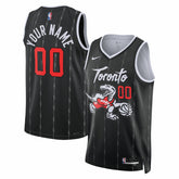 Toronto Raptors Unisex 2025/26 City Edition Swingman Custom Jersey Black - NBA
