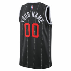 Toronto Raptors Unisex 2025/26 City Edition Swingman Custom Jersey Black - NBA