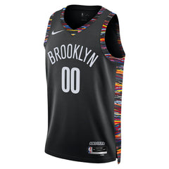 Brooklyn Nets Unisex 2025/26 City Edition Swingman Custom Jersey Black - NBA