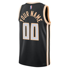 Atlanta Hawks Unisex 2025/26 City Edition Swingman Custom Jersey Black - NBA