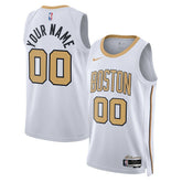 Boston Celtics Unisex 2025/26 City Edition Swingman Custom Jersey White - NBA