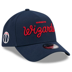Washington Wizards x Malbon Golf Unisex 9FORTY A-Frame Adjustable Hat Navy - NBA