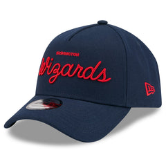 Washington Wizards x Malbon Golf Unisex 9FORTY A-Frame Adjustable Hat Navy - NBA