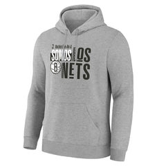 Brooklyn Nets Noches Training Hoodie Gray - NBA