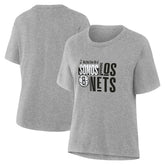 Brooklyn Nets Women's Noches Training T-Shirt Gray - NBA