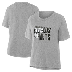 Brooklyn Nets Women's Noches Training T-Shirt Gray - NBA