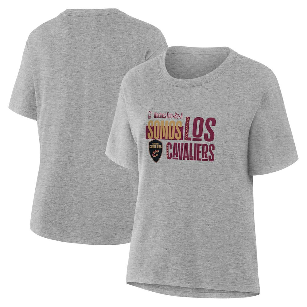 Cleveland Cavaliers Women's Noches Training T-Shirt Gray - NBA