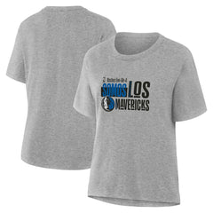 Dallas Mavericks Women's Noches Training T-Shirt Gray - NBA