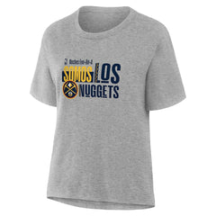 Denver Nuggets Women's Noches Training T-Shirt Gray - NBA