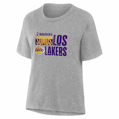 Los Angeles Lakers Women's Noches Training T-Shirt Gray - NBA