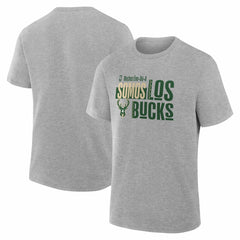 Milwaukee Bucks Noches Training T-Shirt Gray - NBA
