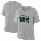 Minnesota Timberwolves Women's Noches Training T-Shirt Gray - NBA
