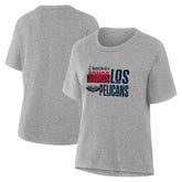 New Orleans Pelicans Women's Noches Training T-Shirt Gray - NBA