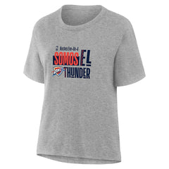 Oklahoma City Thunder Women's Noches Training T-Shirt Gray - NBA
