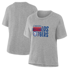 Philadelphia 76ers Women's Noches Training T-Shirt Gray - NBA