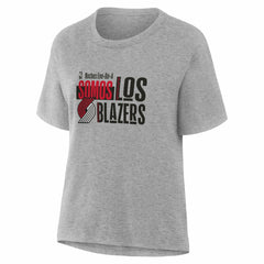 Portland Trail Blazers Women's Noches Training T-Shirt Gray - NBA