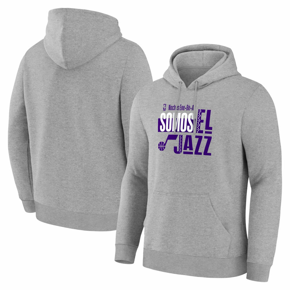 Utah Jazz Noches Training Hoodie Gray - NBA