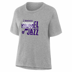 Utah Jazz Women's Noches Training T-Shirt Gray - NBA