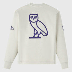 Baltimore Ravens OVO x NFL Unisex Fleece Sweatshirt Heather Gray | NFL