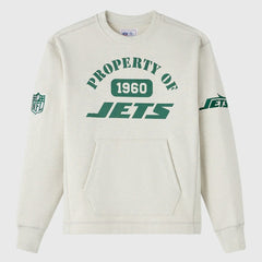 New York Jets OVO x NFL Unisex Fleece Sweatshirt Heather Gray | NFL