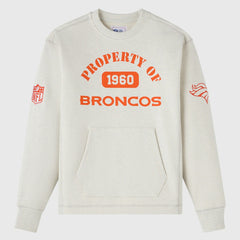Denver Broncos OVO x NFL Unisex Fleece Sweatshirt Heather Gray | NFL