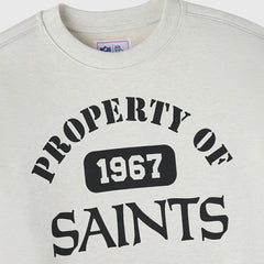 New Orleans Saints OVO x NFL Unisex Fleece Sweatshirt Heather Gray | NFL