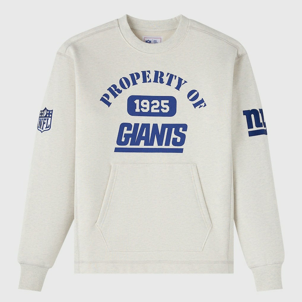 New York Giants OVO x NFL Unisex Fleece Sweatshirt Heather Gray | NFL