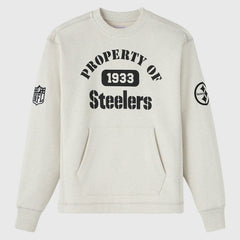 Pittsburgh Steelers OVO x NFL Unisex Fleece Sweatshirt Heather Gray | NFL