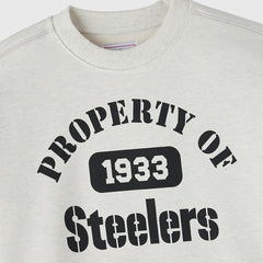 Pittsburgh Steelers OVO x NFL Unisex Fleece Sweatshirt Heather Gray | NFL