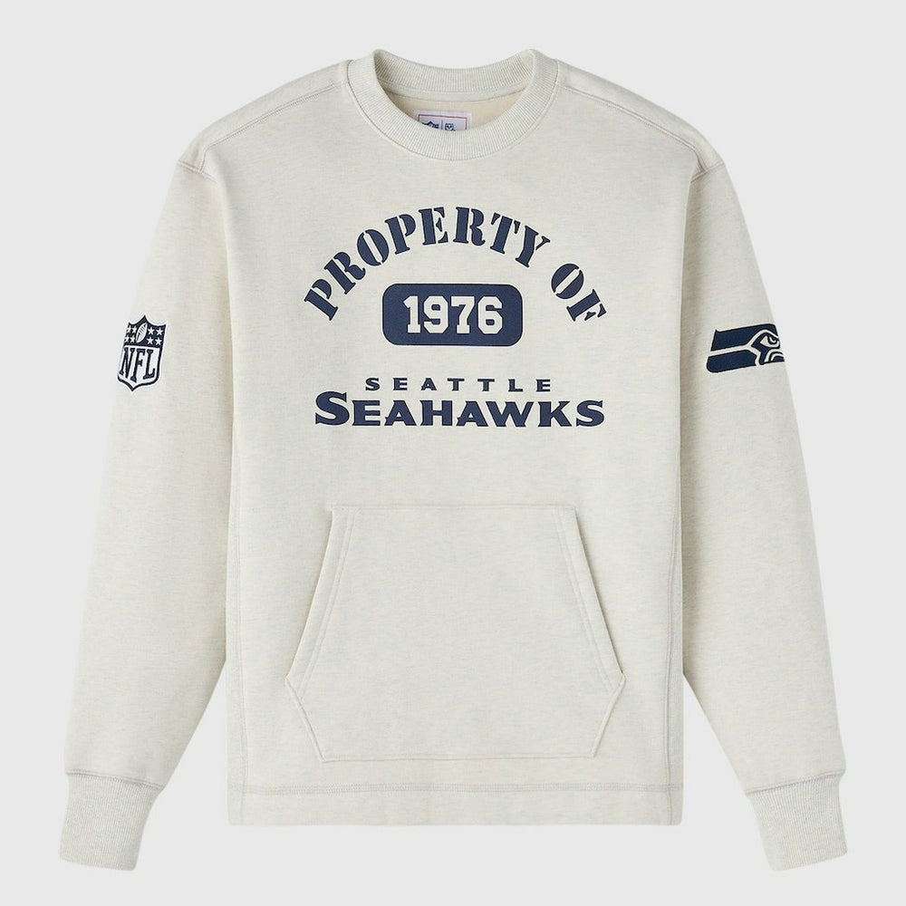 Seattle Seahawks OVO x NFL Unisex Fleece Sweatshirt Heather Gray | NFL
