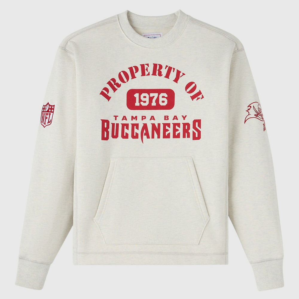Tampa Bay Buccaneers OVO x NFL Unisex Fleece Sweatshirt Heather Gray | NFL