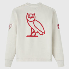 Tampa Bay Buccaneers OVO x NFL Unisex Fleece Sweatshirt Heather Gray | NFL