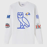 Los Angeles Rams OVO x NFL Unisex Long Sleeve T-Shirt White | NFL