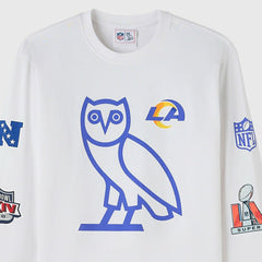 Los Angeles Rams OVO x NFL Unisex Long Sleeve T-Shirt White | NFL