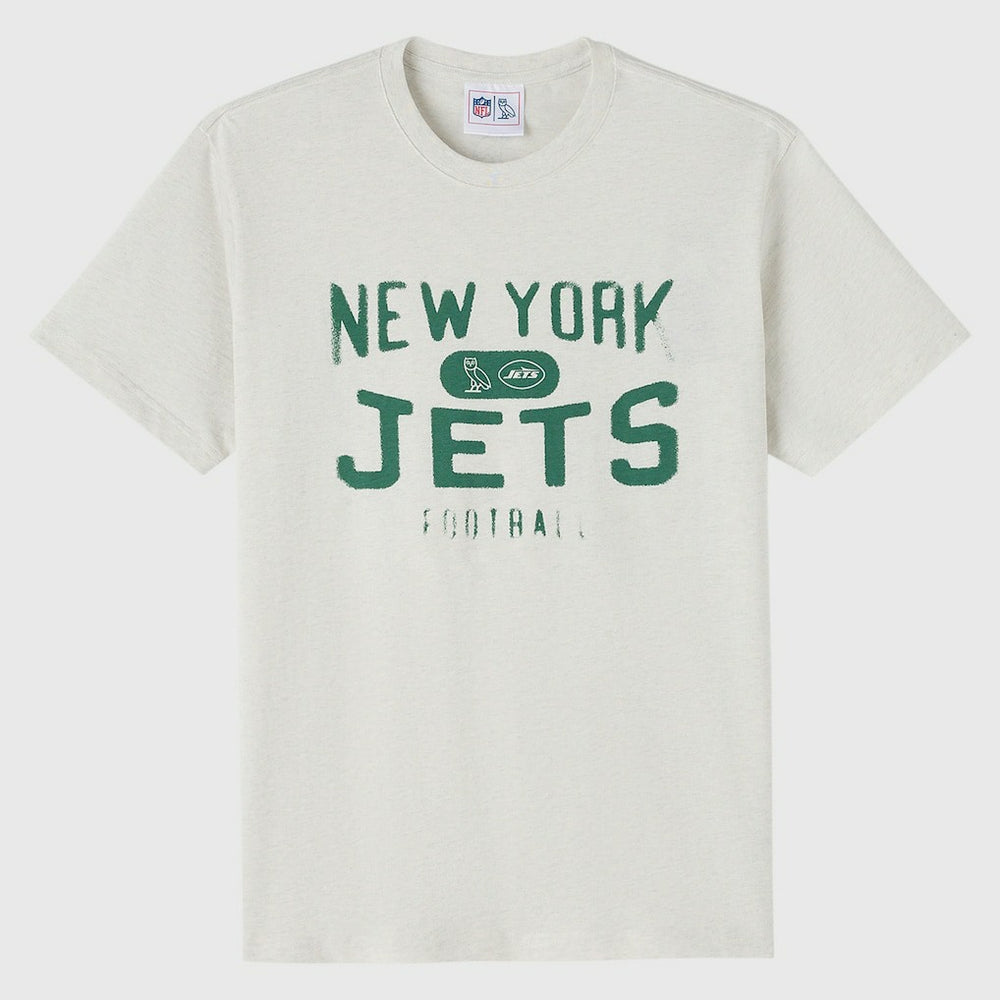 New York Jets OVO x NFL Unisex T-Shirt Heather Gray | NFL