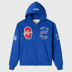 Buffalo Bills OVO x NFL Unisex Full-Zip Waffle-Lined Hoodie Royal | NFL