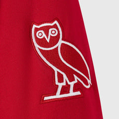 San Francisco 49ers OVO x NFL Unisex Full-Zip Waffle-Lined Hoodie Scarlet | NFL