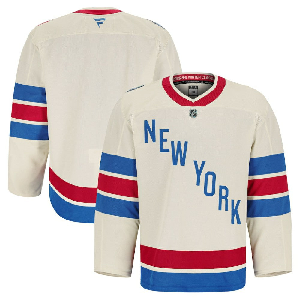 New York Rangers Fanatics 2026 NHL Winter Classic Authentic Pro Jersey - Beige - NHL