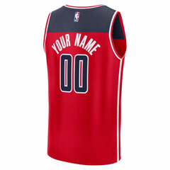 Washington Wizards Fastbreak Custom Jersey Red Icon Edition - NBA