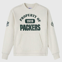 Green Bay Packers OVO x NFL Unisex Fleece Sweatshirt Heather Gray | NFL