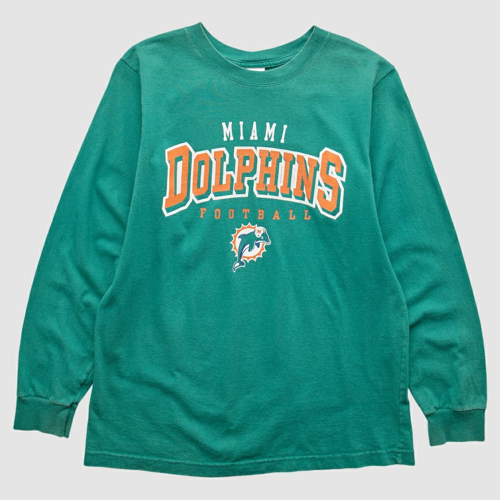 Miami Dolphins NFL 2000s Long Sleeve T-shirt Teal Vintage | Fanatics